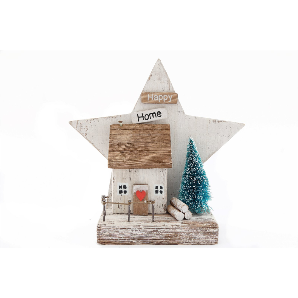 Festive Wooden Christmas Scene Table Decoration ? Perfect Holiday Cheer!