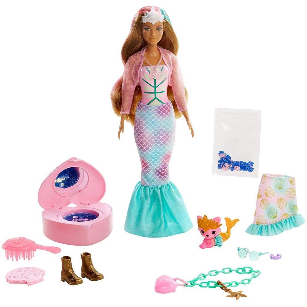 Barbie Color Reveal Mermaid Surprise Set with 25 Magical Accessories!