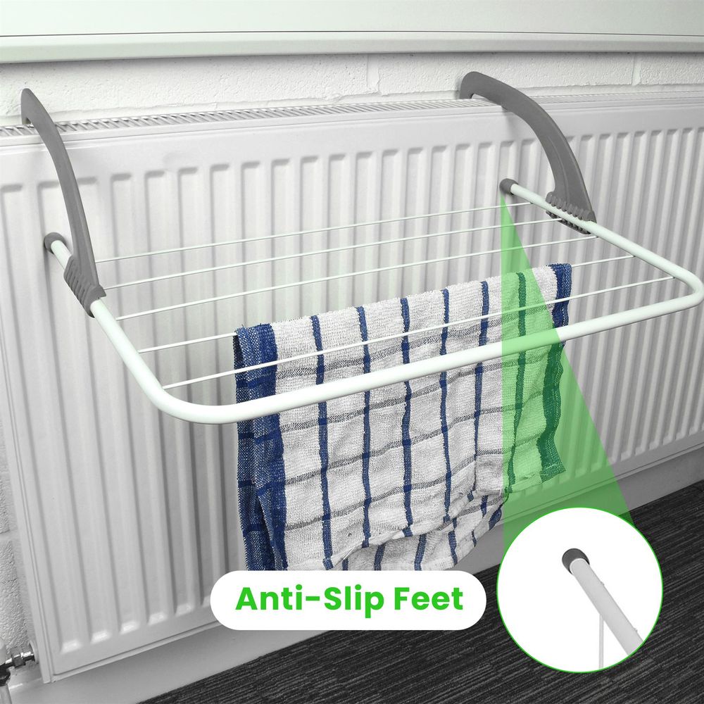 Space-Saving Over Radiator Clothes Airer - 2-Pack for Efficient Drying!