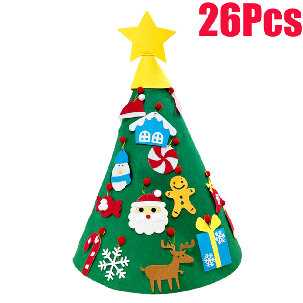 Interactive DIY Felt Christmas Tree 2024: Create & Decorate Fun for Kids!