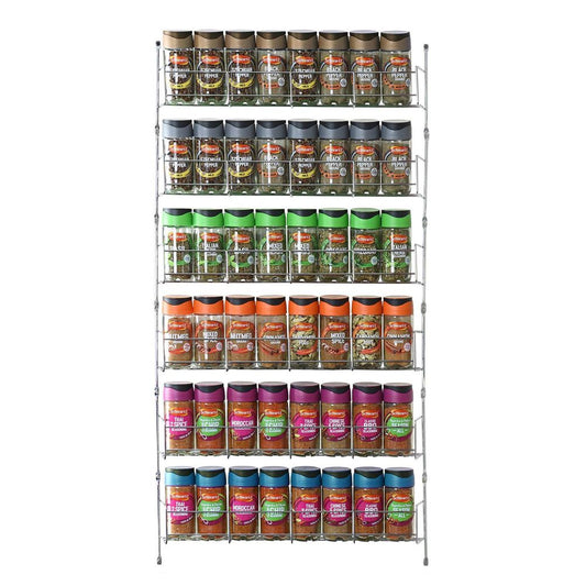 VINSANI 6-Tier Herb & Spice Rack: Organize Your Kitchen Essentials Effortlessly!