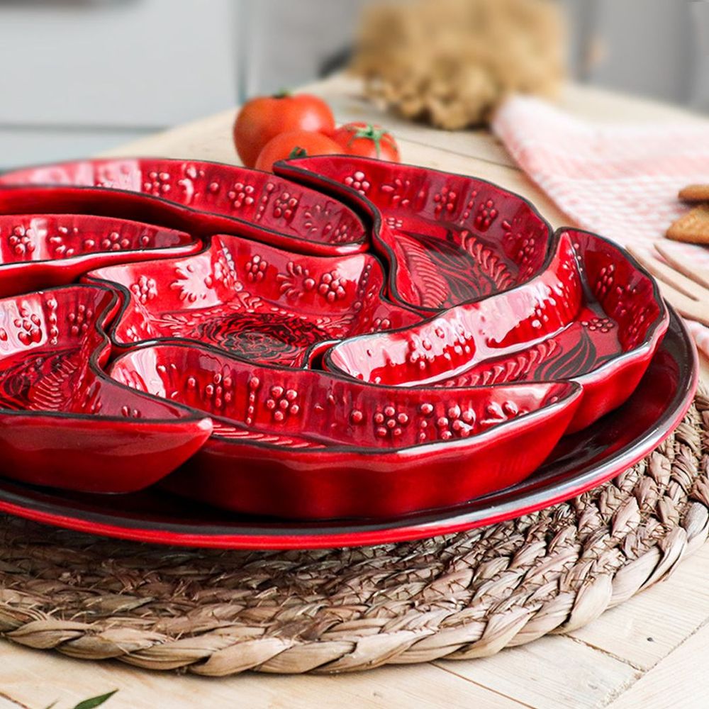 Versatile 8-in-1 Handmade Ceramic Bowls Set - Perfect for Snacks & Sharing