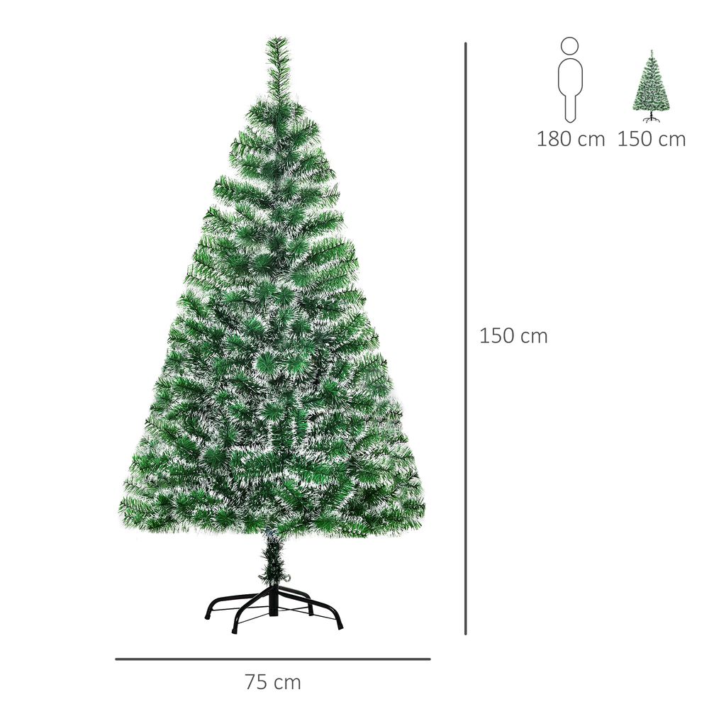 Majestic 5ft Artificial Christmas Tree with Metal Stand - Perfect Holiday D?cor