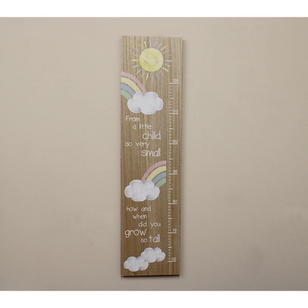 Charming Rainbow Growth Chart: Measure Milestones with Sunshine & Joy!