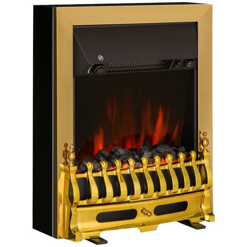 Realistic LED Flame Electric Fireplace - 2000W Stunning Coal Effect