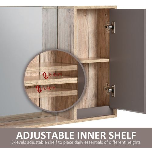 Smart Space-Saving Wall-Mounted Bathroom Cabinet & Mirror Shelf - Chic Storage!