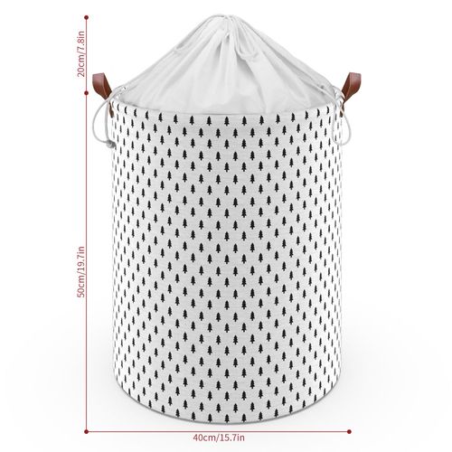 Vinsani Stylish Drawstring Laundry Basket - Chic Storage Solution!